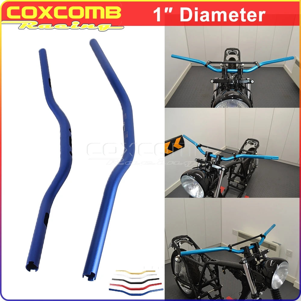 Guidon club aluminium pour Harley Softail Dyna Sportster - vue 1