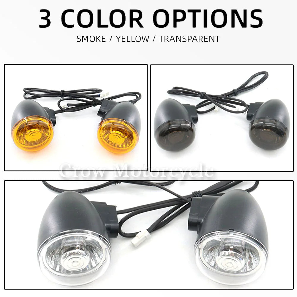 Clignotant avant LED fumé monté sur une Harley-Davidson Nightster - vue 3