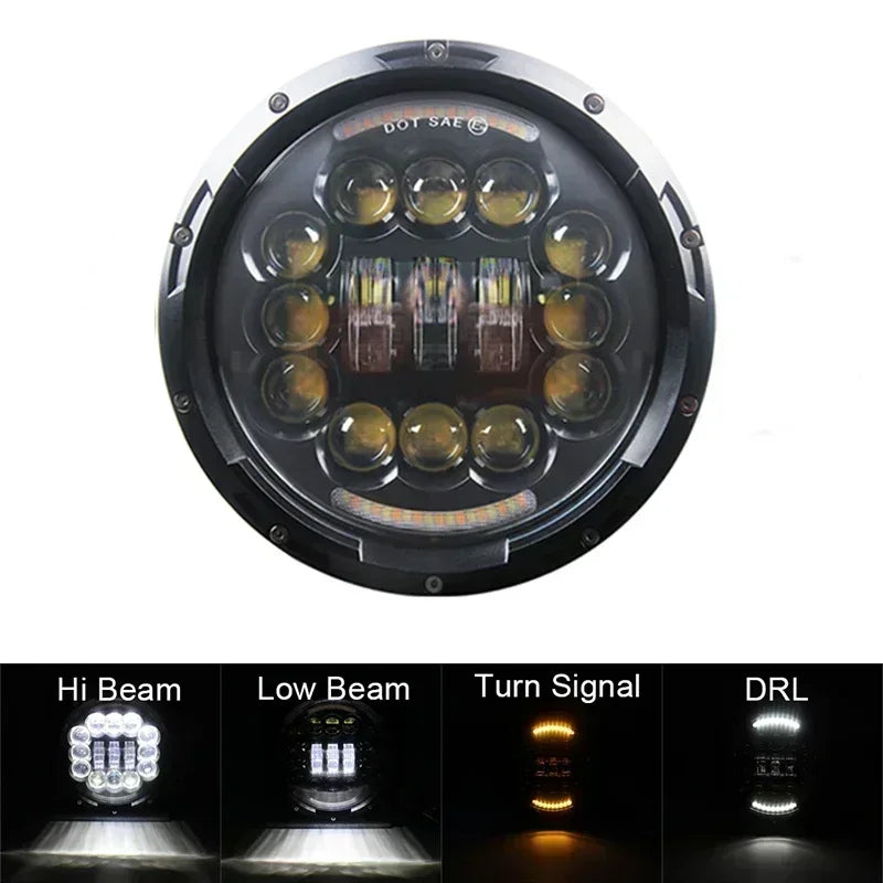 Phare LED 7 pouces pour Harley Softail - vue 3