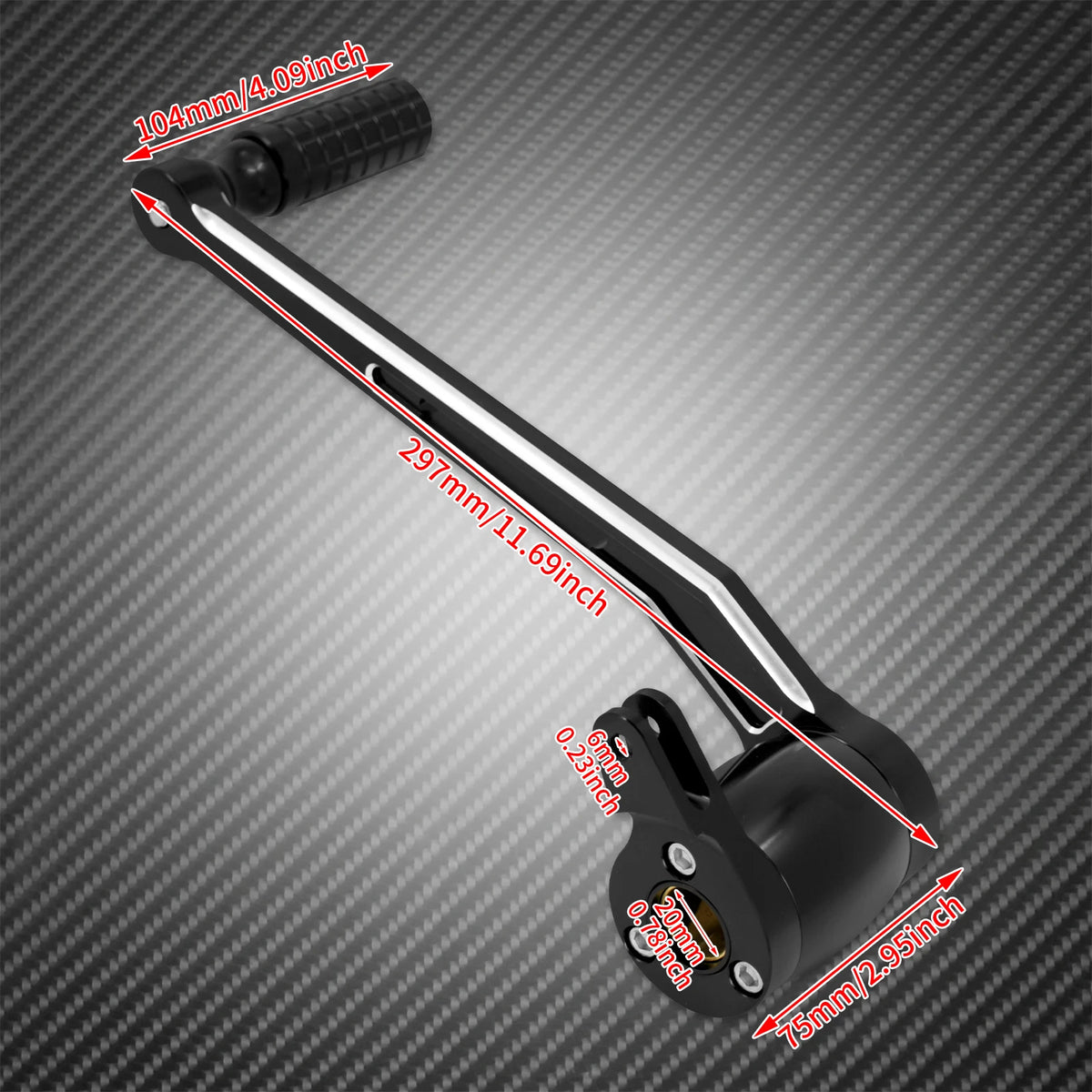 Kit levier de frein (brake arm) avec repose-pied - Harley Touring Road Street Electra Glide FLHR, CVO, Trike 2008 et + – photo 6/12
