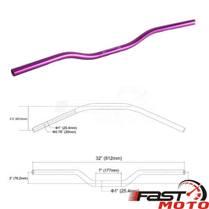 Risers de guidon T-Bar noirs pour moto Harley-Davidson Dyna - vue 7