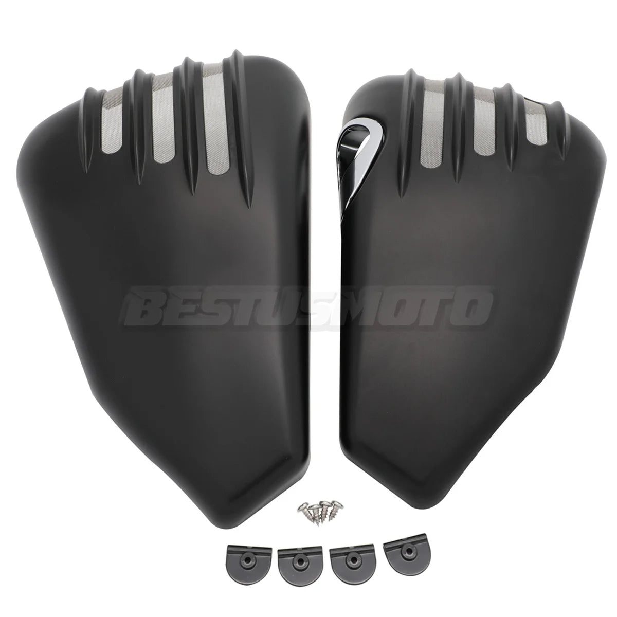 Caches de batterie ajourés pour Harley Sportster - vue 6