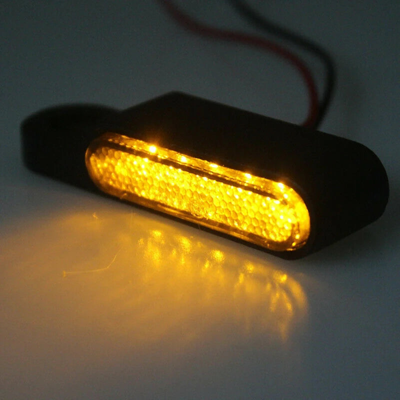 Mini clignotants LED de guidon avec feu de position ambré pour moto Harley-Davidson - vue 5