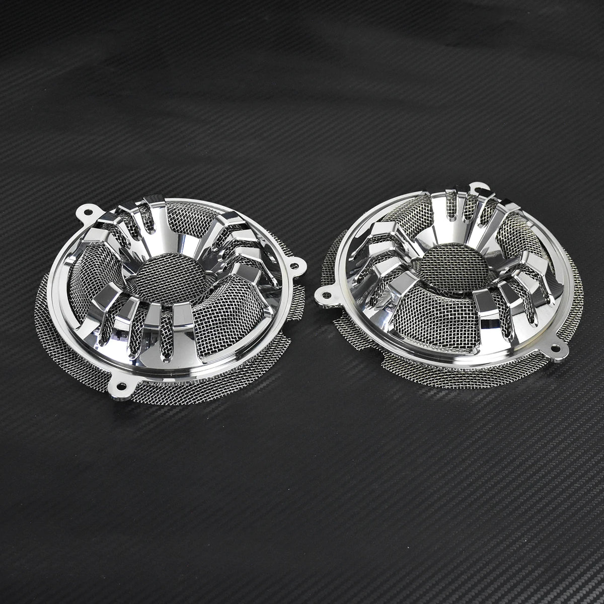 Grilles de haut-parleurs avant 6'' en aluminium (lot de 2) - Harley Touring Electra Glide, Street Glide, Tri Glide 2014-2023 – photo 5/12