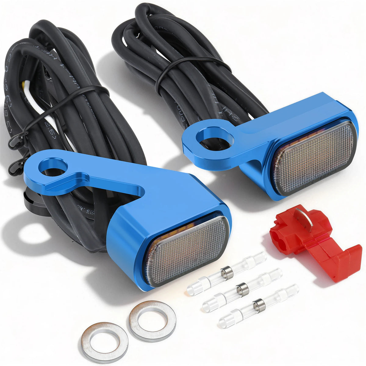 Clignotants avant LED mini format avec feu de jour pour Harley-Davidson Touring 2009-2017 et Softail 2015-2024 – photo 8/12