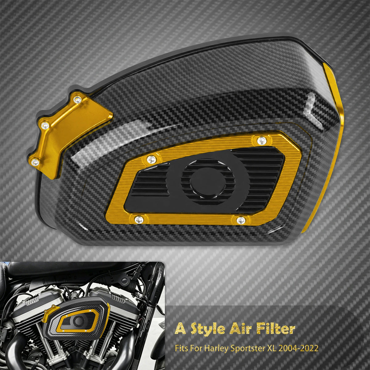 Filtre à Air Haute Performance - Harley-Davidson Touring, Softail, Dyna, Sportster XL, Road Glide, Fat Boy, Breakout, CVO – photo 29/31