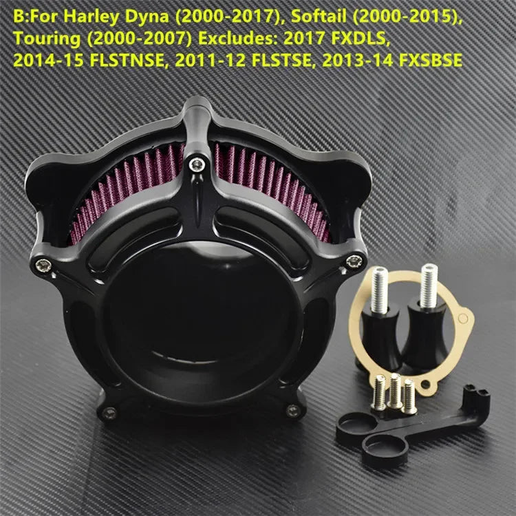 Kit filtre à air complet pour Harley-Davidson Sportster, Dyna, Softail, Touring – photo 8/14
