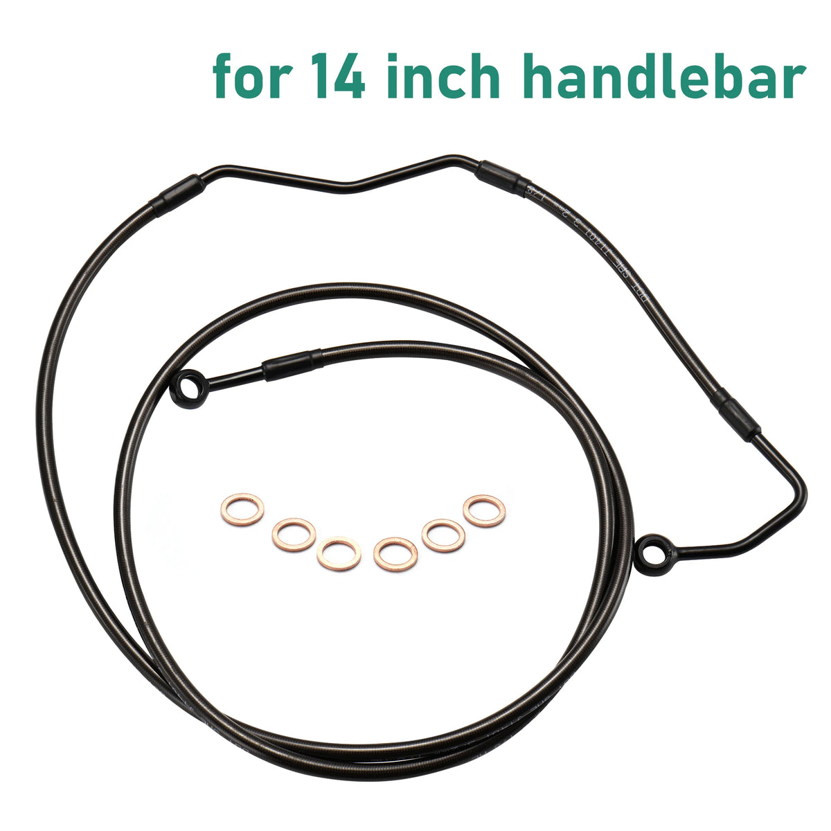 Durite de Frein Avant Supérieure Tressée Inox - Harley-Davidson Touring ABS 2008-2013 – photo 9/12