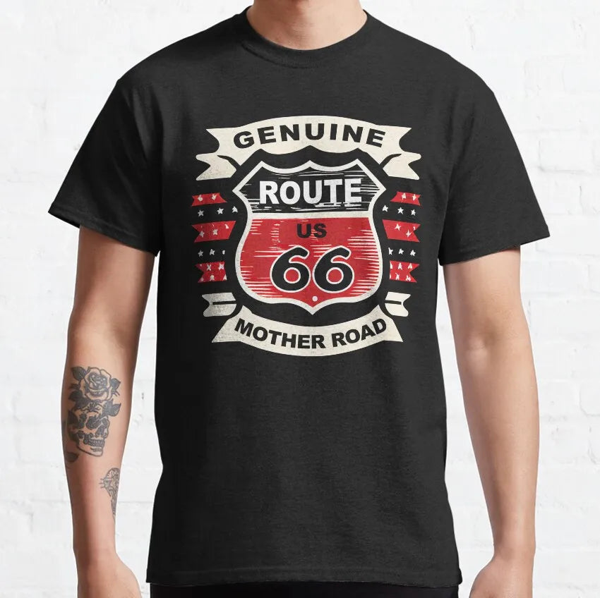 T-shirt Homme Route 66 Mother Road 100% Coton Grande Taille - vue 21