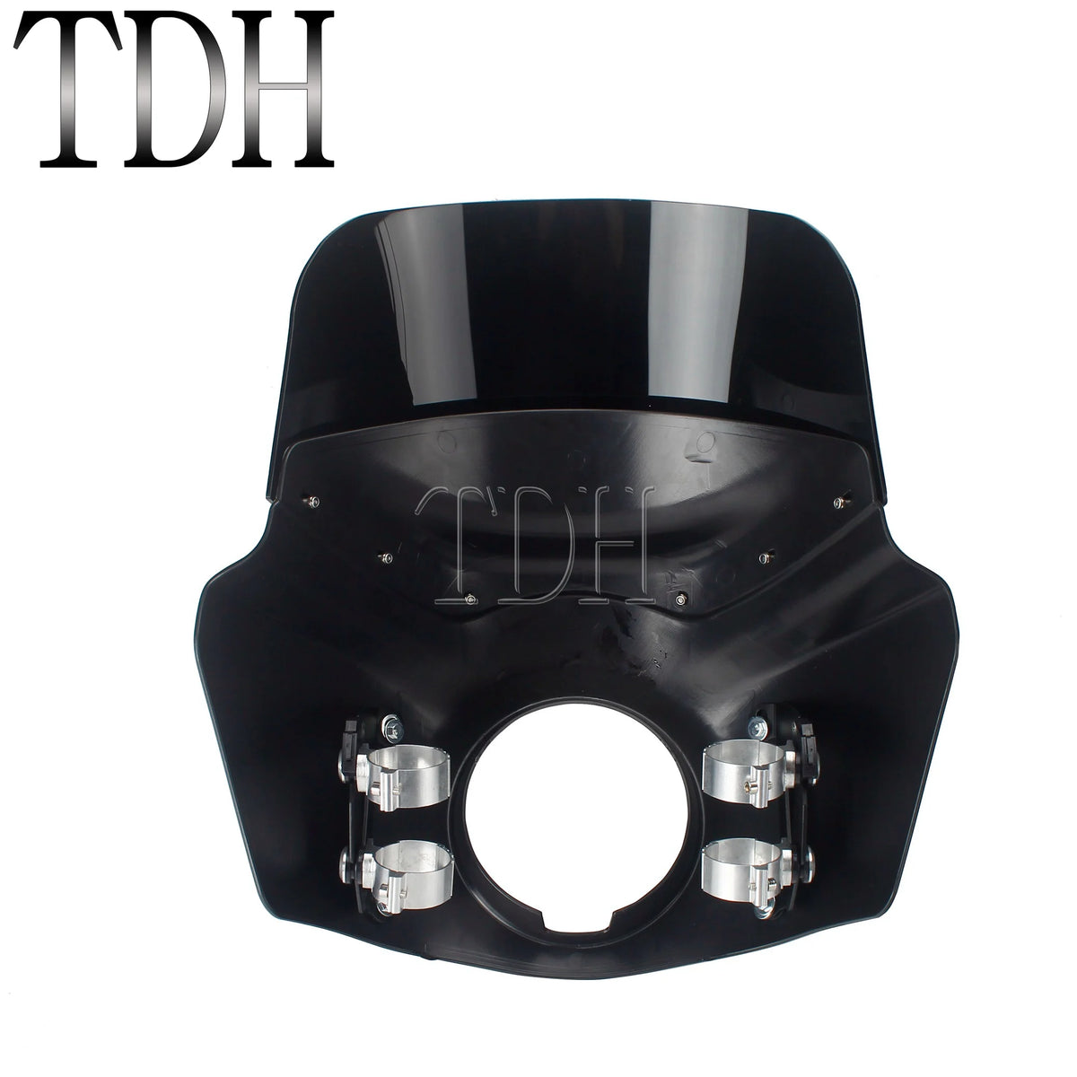 Carénage phare noir avec pare-brise pour Harley-Davidson Dyna Wide Glide - vue 4