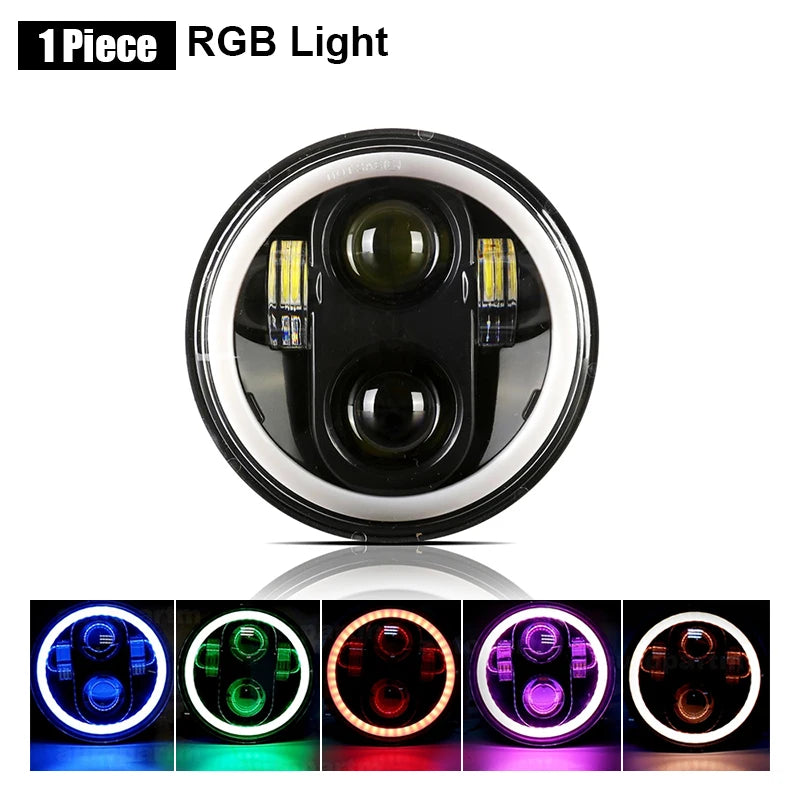 Phare LED 5 3/4 pouces pour Harley Dyna - vue 9