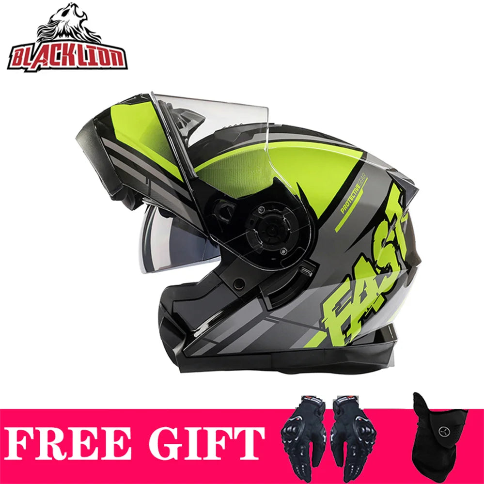 Casque moto modulable style adventure noir - vue 10