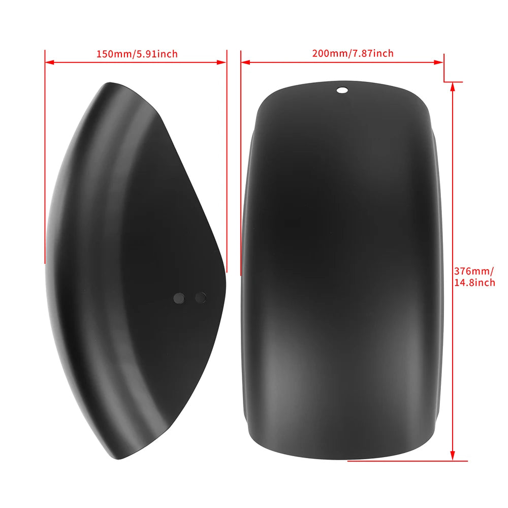 Garde-boue arrière court en métal pour Harley Sportster - vue 2
