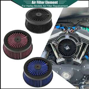 Élément de filtre à air lavable pour Harley Touring Softail Dyna Sportster - vue 1