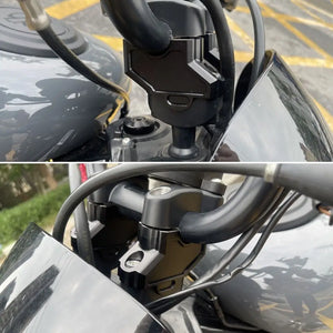Rehausseurs de Guidon CNC Aluminium Noir - Harley-Davidson Nightster 975 / RH975 Special 2022-2024 – photo 2/6