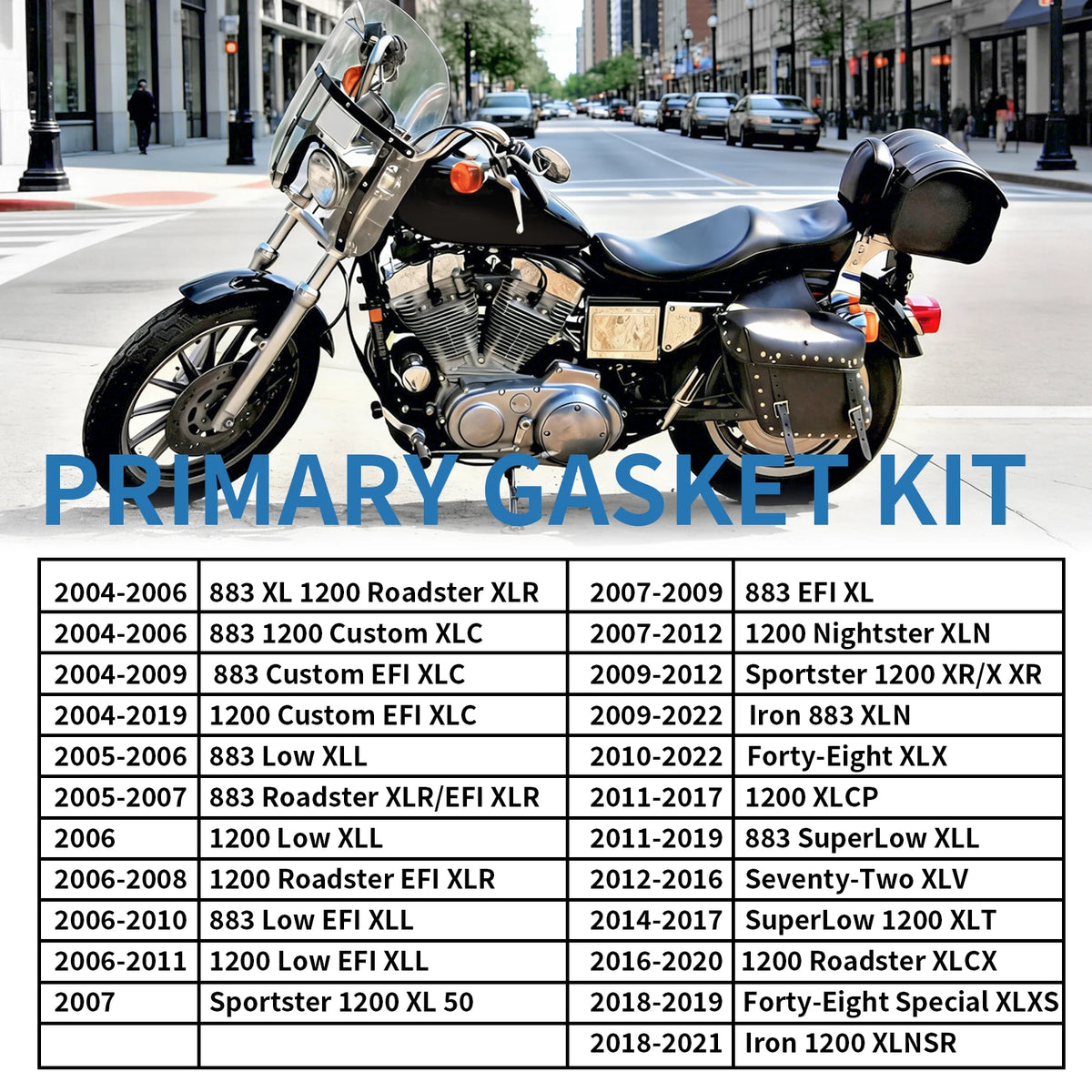 Kit Joint de Carter Primaire - Harley-Davidson Sportster 2004-2022 (Custom, Roadster, Iron, Forty-Eight, XL 1200/883) – photo 2/6