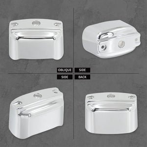 Cache maître-cylindre de frein arrière chromé pour Harley-Davidson Softail, Touring, Trike 2000-2017 – photo 4/7