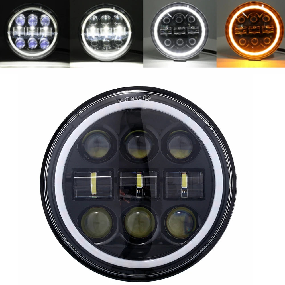 Phare LED 5,75 pouces pour Harley Sportster - vue 12