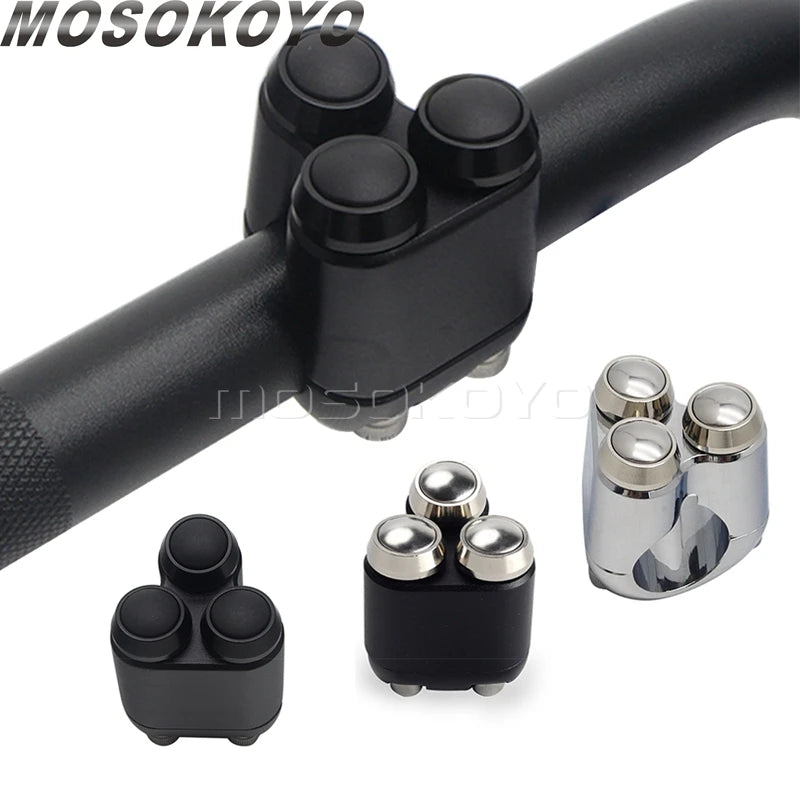 Commodo additionnel à boutons pour Harley chopper - vue 4