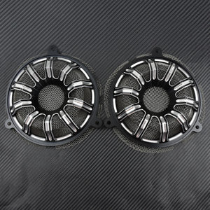 Grilles de haut-parleurs avant 6'' en aluminium (lot de 2) - Harley Touring Electra Glide, Street Glide, Tri Glide 2014-2023 – photo 2/12