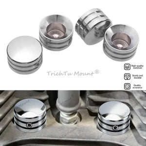 Caches de vis de culasse chromés pour Harley Twin Cam, Evolution, Sportster - vue 1
