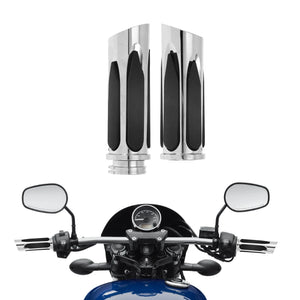 Poignées chromées pour Harley Sportster et Dyna - vue 1