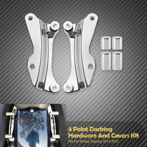 Kit de Fixation 4 Points (Docking Hardware) pour Porte-Bagages - Harley-Davidson Touring 2014-2025 – photo 9/10