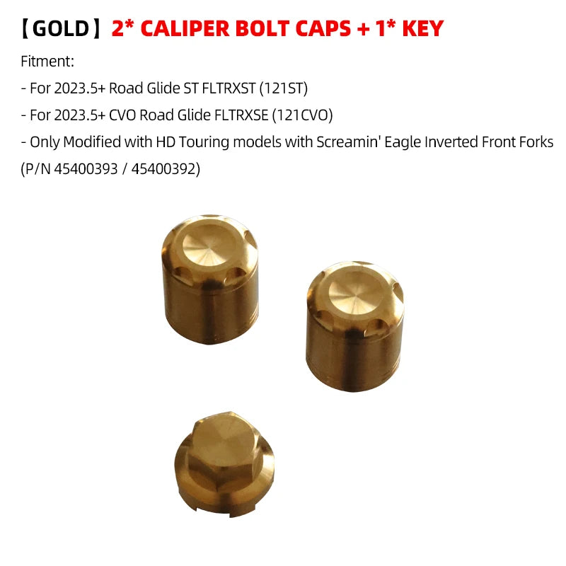 Boulons Titane Étrier/Garde-boue Avant Antivol pour Harley 121 CVO/ST, 117 Road/Street Glide – photo 9/26