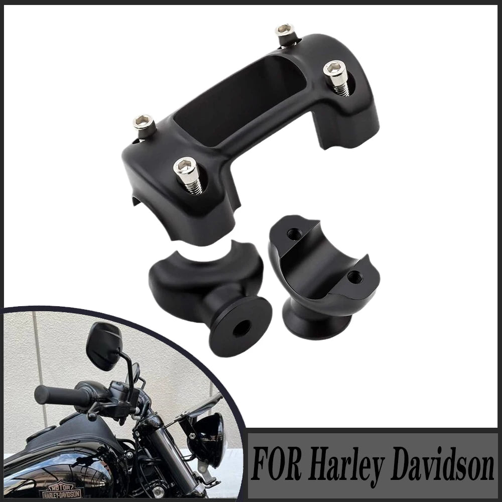 Kit rehausseurs et pontet de guidon pour Harley Softail - vue 3