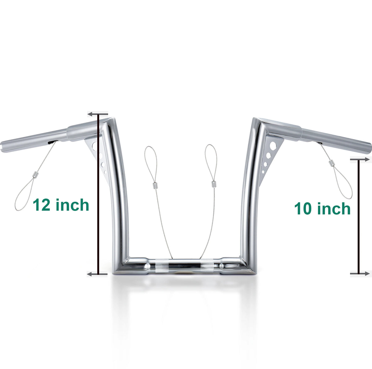 Guidon Ape Hanger 1,25 pouce (10/12/14 pouces de hauteur) - Harley-Davidson Sportster, Softail, Dyna, Road King et Road Glide – photo 7/12