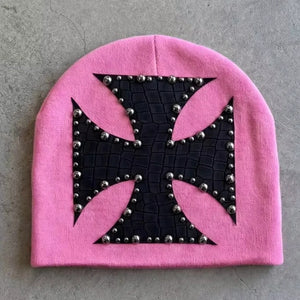 Bonnet tricoté forme dôme style Harajuku streetwear - vue 4