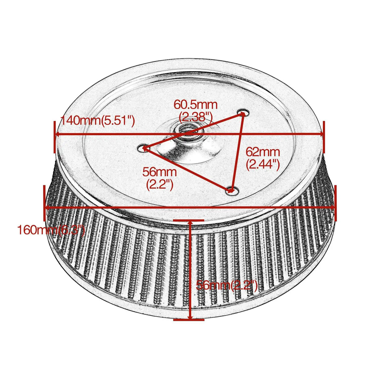 Filtre à air 29442-99C pour Harley Touring Dyna Softail - vue 6