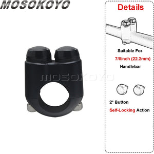 Commodo additionnel à boutons pour Harley chopper - vue 18