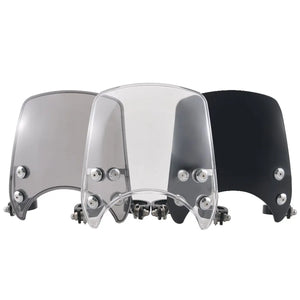 Mini pare-brise fumé pour Harley Sportster fixé sur fourche - vue 2