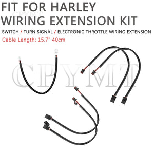 Faisceau électrique d'extension 40cm Plug & Play pour clignotants et accélérateur électronique - Harley-Davidson Dyna, Softail, Sportster – photo 1/9