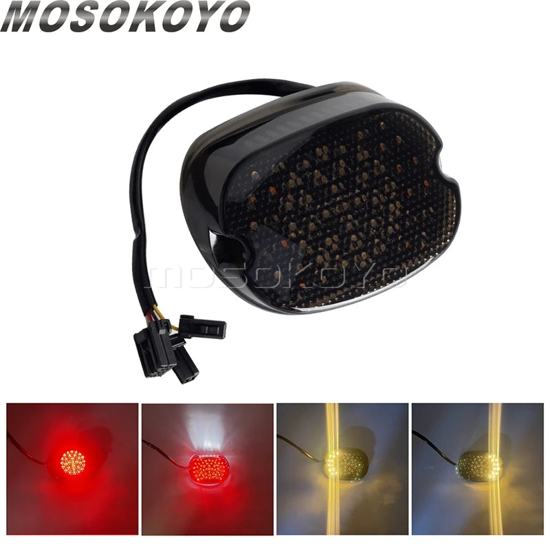 Feu arrière LED fumé pour Harley Softail - vue 8