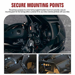 Support de fixation de carénage noir pour moto Harley-Davidson - vue 4