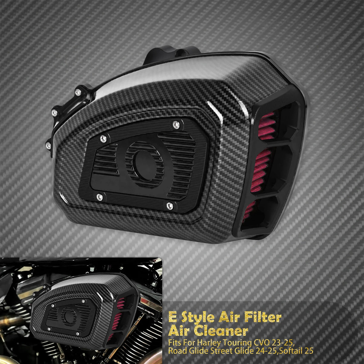 Filtre à air / boîtier de filtre - Harley Softail Low Rider S, Breakout, Touring Ultra Limited, Trike, Street Glide, Sportster XL, Dyna – photo 10/31