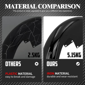 Garde-boue avant moto en acier noir pour Harley Touring - vue 6