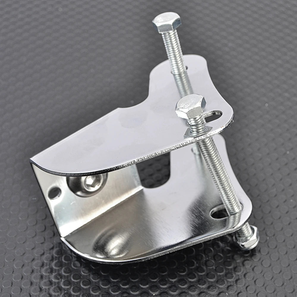 Support inférieur de phare chromé pour Harley - vue 3