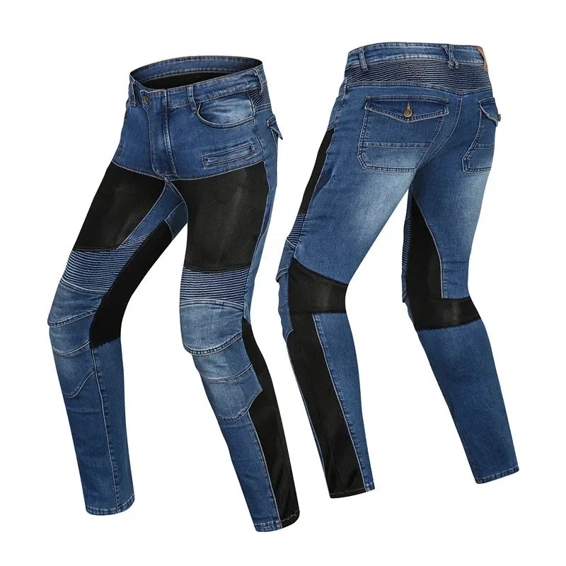 Pantalon moto homme anti-chute façon jean - vue 1