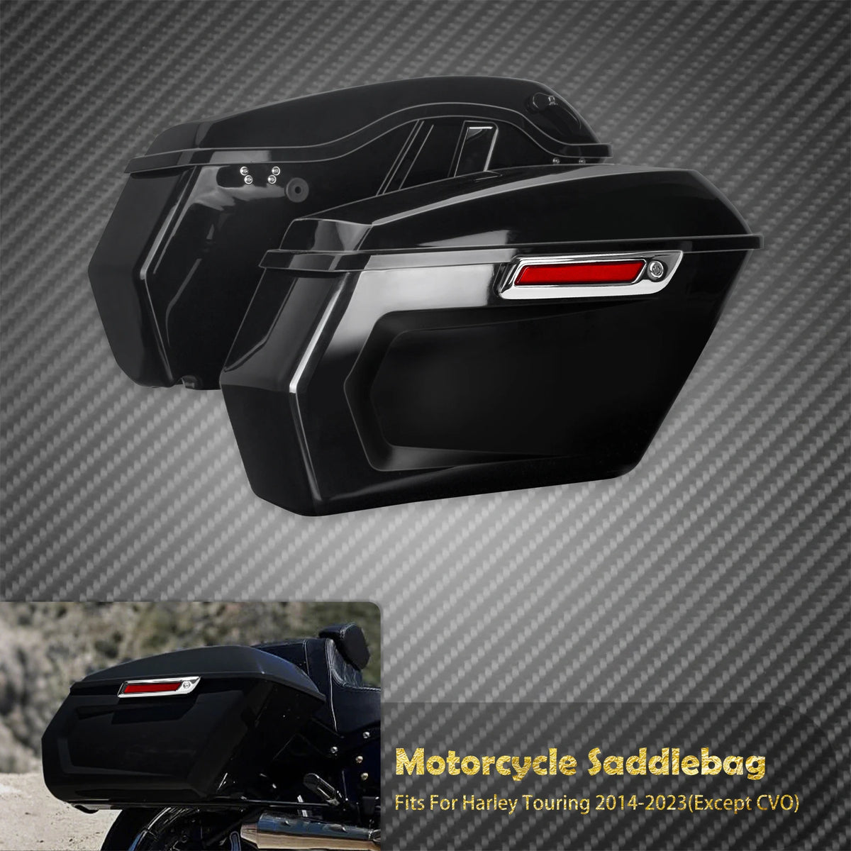 Sacoches Rigides avec Coffre Latéral - Harley-Davidson Touring 2014-2023 – photo 7/8