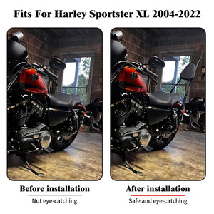 Dossier passager détachable avec coussin (sissy bar) pour Harley-Davidson Sportster XL 883, 1200, Iron, Super Low 2004-2022 – photo 2/6