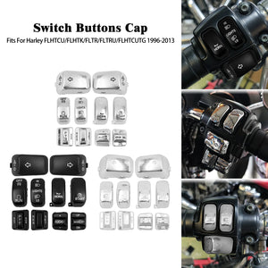 Capuchons de boutons de commodo pour Harley Touring - vue 1