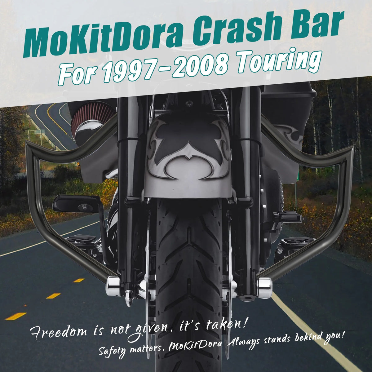 Barre de Protection Moteur "Meathook" (Crash Bar) - Harley-Davidson Touring 1997-2008 – photo 2/8