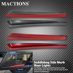 Feux LED Extension de Sacoche (Position/Stop/Clignotant) - Harley-Davidson Touring Electra Glide, Street Glide, FLHR 2014 et plus – photo 1/8