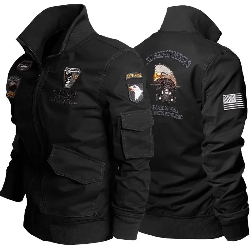 Veste tactique moto homme kaki multi-poches - vue 6