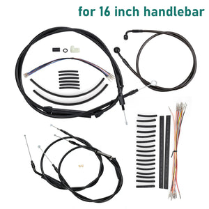 Kit de Câbles Rallongés 12"/14"/16" pour Guidon - Harley-Davidson Dyna 1996-2006 (Sans ABS) – photo 8/11