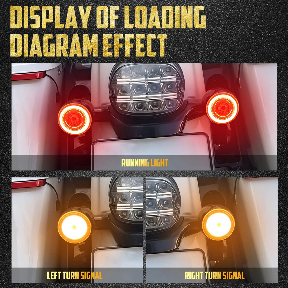 Clignotants LED Bullet 1157 (Avant/Arrière) - Harley-Davidson Softail, Dyna, Touring, Trike, Sportster (2014 et +, Modèles à Clignotants Bullet) – photo 3/8