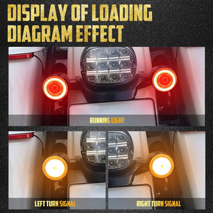 Clignotants LED style bullet 1157, avant/arrière - Harley Sportster XL 1200, Softail, Touring, Dyna – photo 4/8